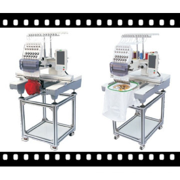 Commercial Single Head Embroidery Machine for Cap, T-Shirt and Flat Embroidery